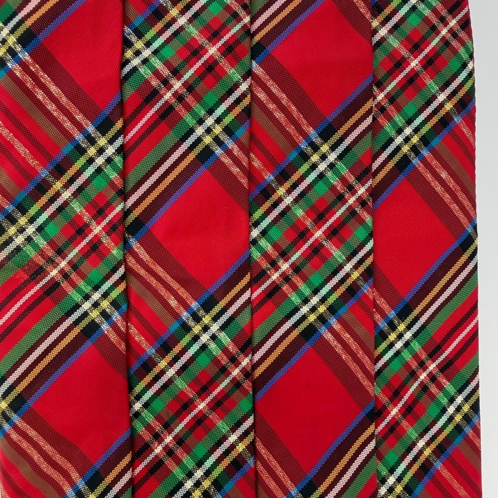 Cummerbund Mens Vintage Red Plaid Holiday Tartan Adjustable Formal Waistband